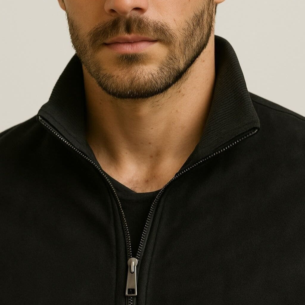 Jaqueta Suede Gola Alta – Grant